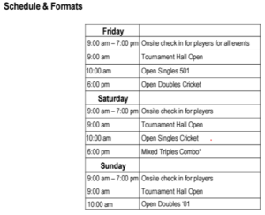 NDA Regional Dart Online Registration Stansfield Vending Pool