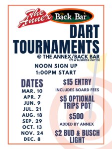 The Annex/ Back Bar Dart Tournament @ The Annex/ Back Bar | Platteville | Wisconsin | United States