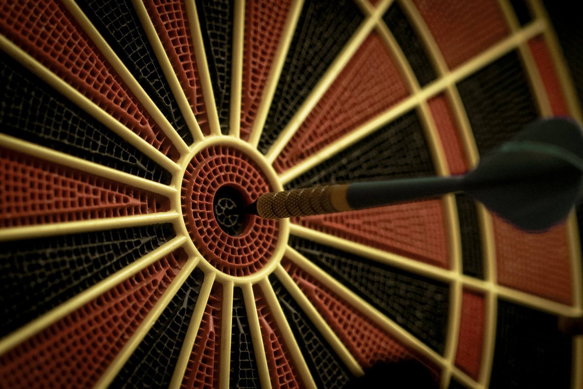 dart board close-up